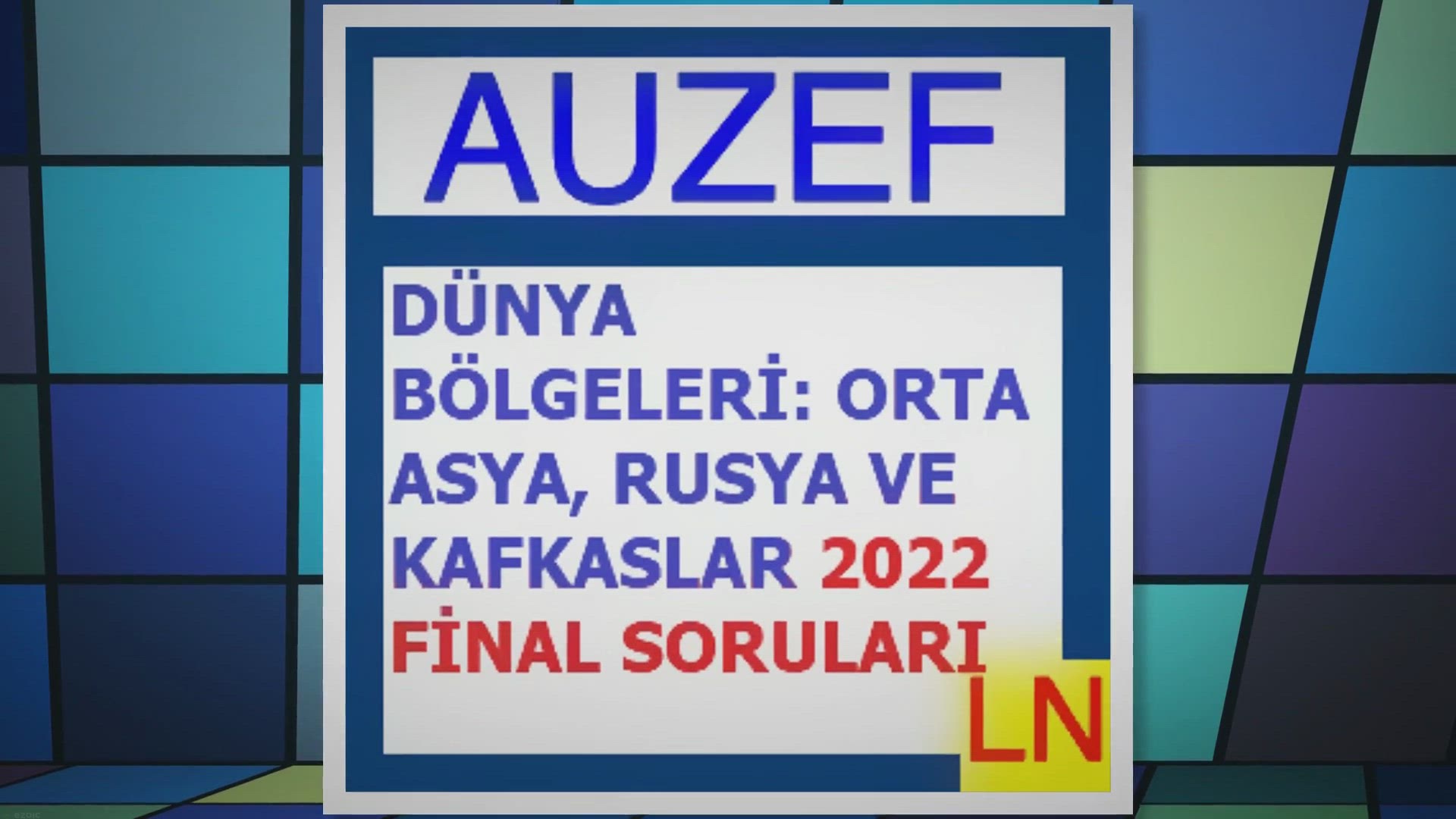 'Video thumbnail for Dünya Bölgeleri Orta Asya, Rusya Ve Kafkaslar 2022 Final'