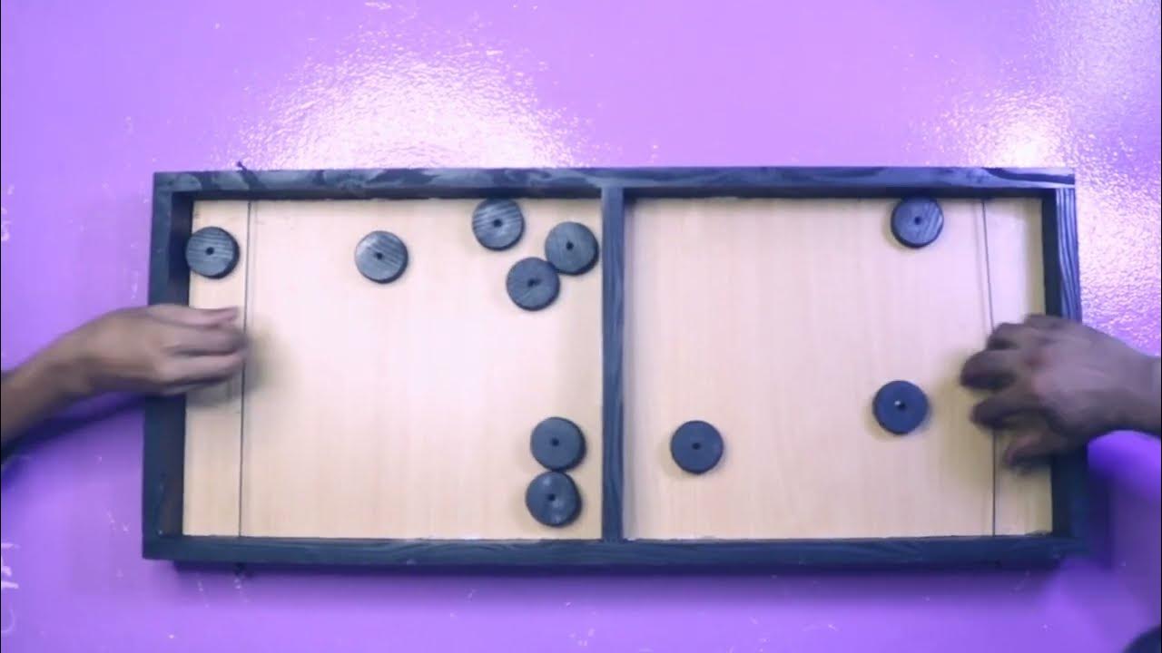 Video thumbnail for wooden sling hockey game