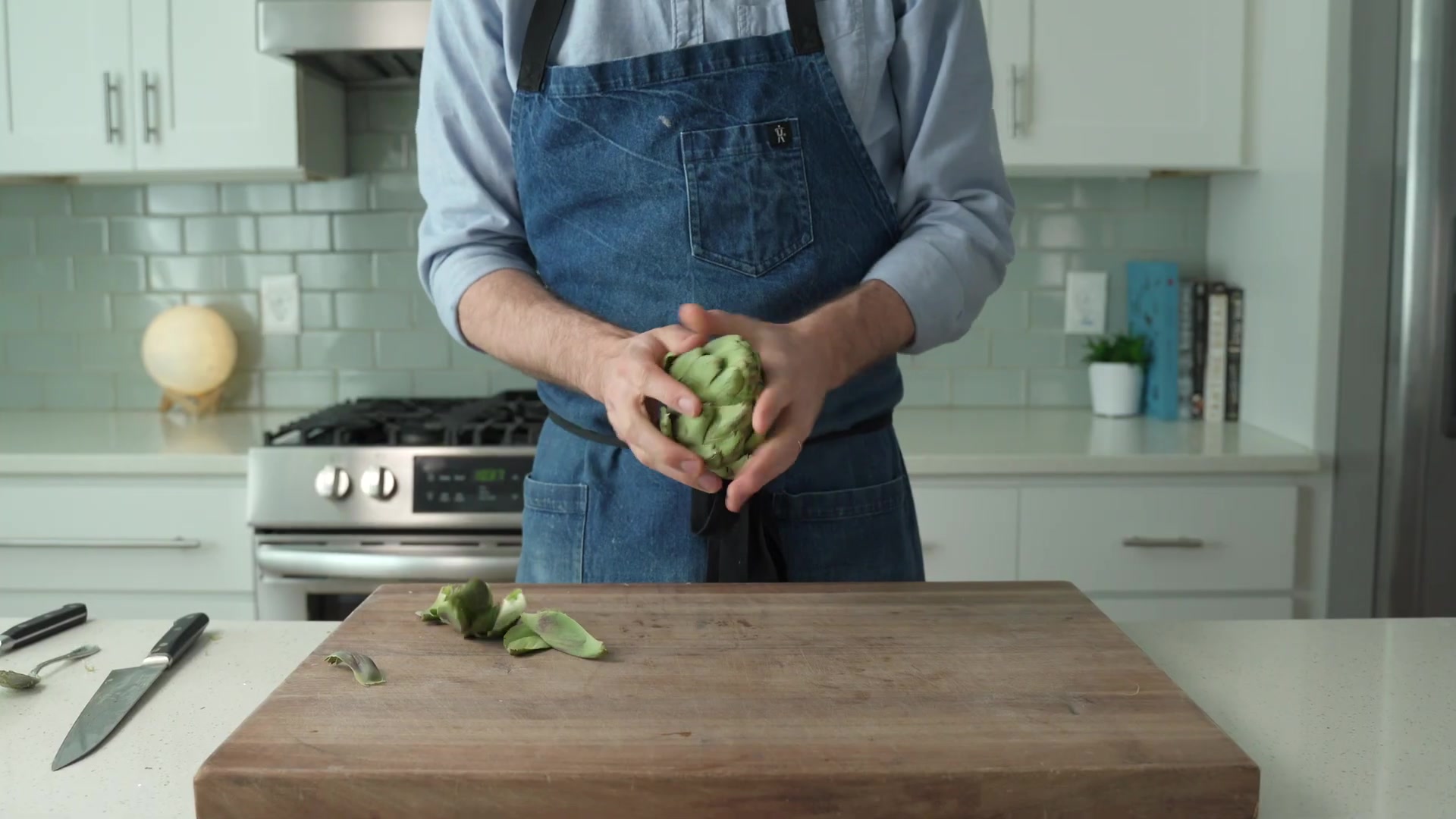 Video thumbnail for 40.Spinach Artichoke Dip from fresh artichokes. (1080p 30fps)