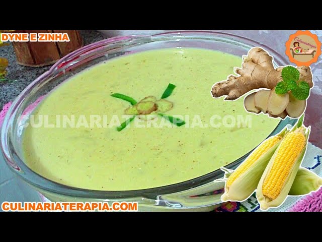'Video thumbnail for Sopa Leve de Caldo Cremoso de Milho com Gengibre - EBOOKS NA DESCRIÇÃO'