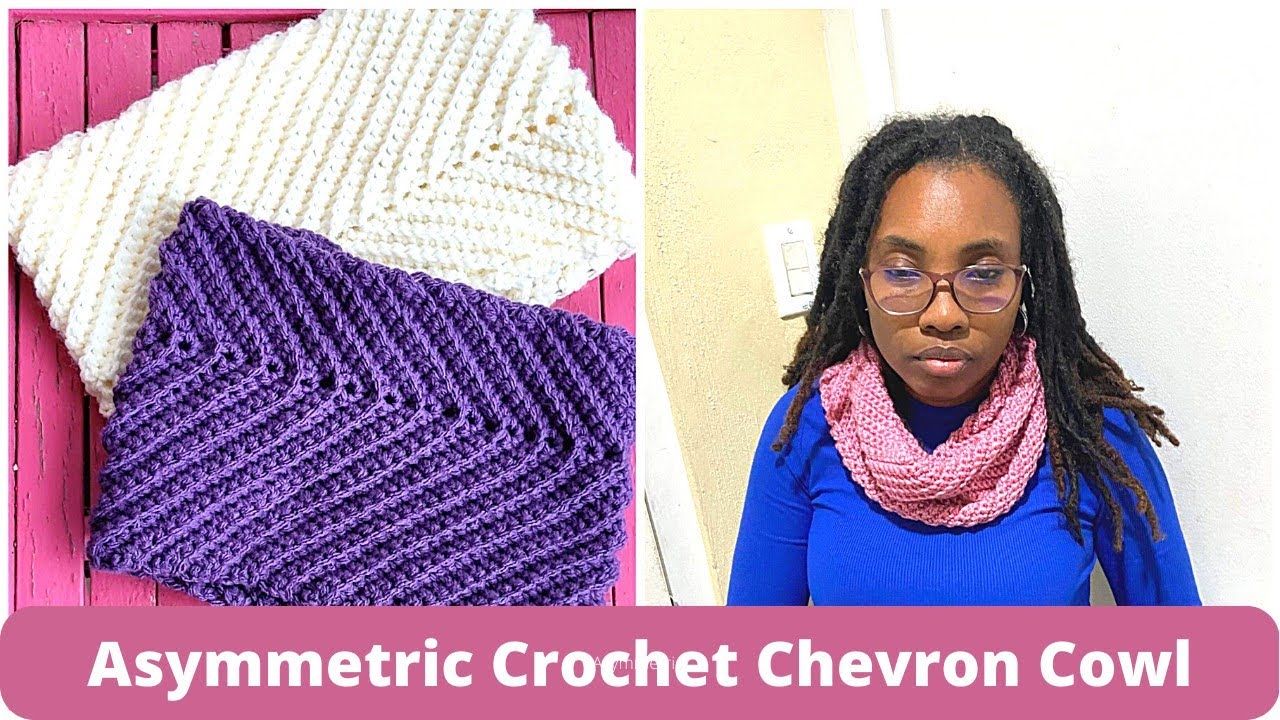 'Video thumbnail for How to Crochet Fast And Easy Crochet Chevron Cowl'