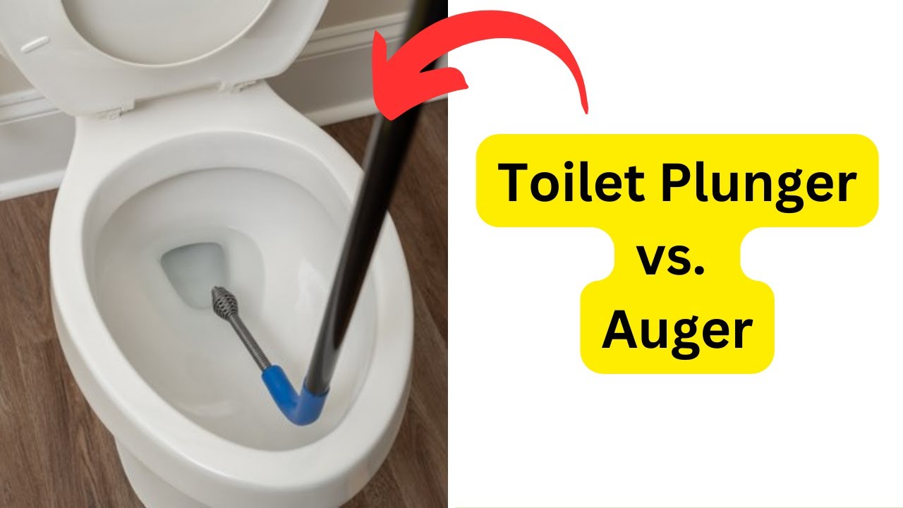 'Video thumbnail for Toilet Plunger vs. Auger: Which is the Best Tool for Unclogging Your Toilet?'