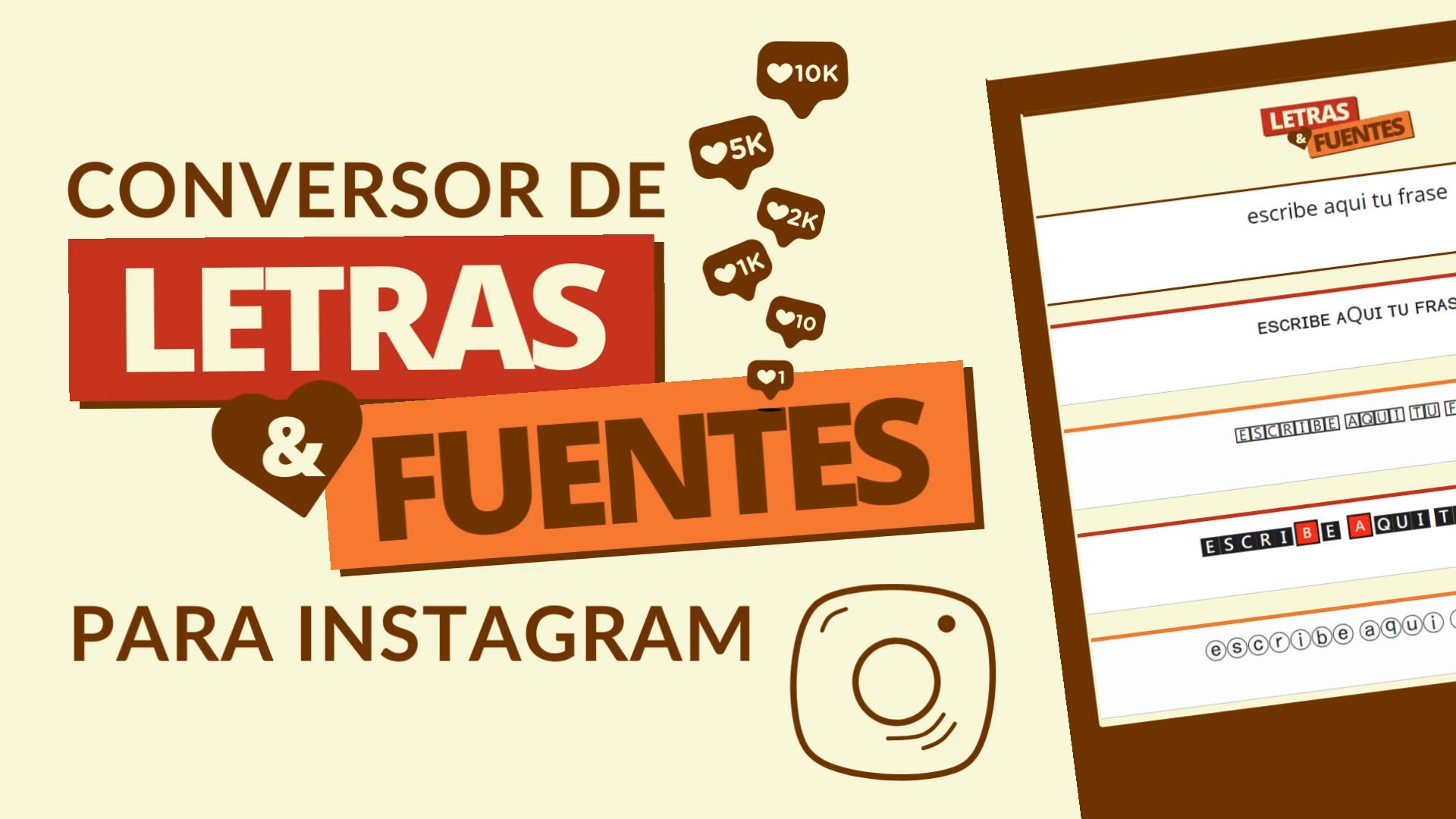 Video thumbnail for Conversor de letras para Instagram