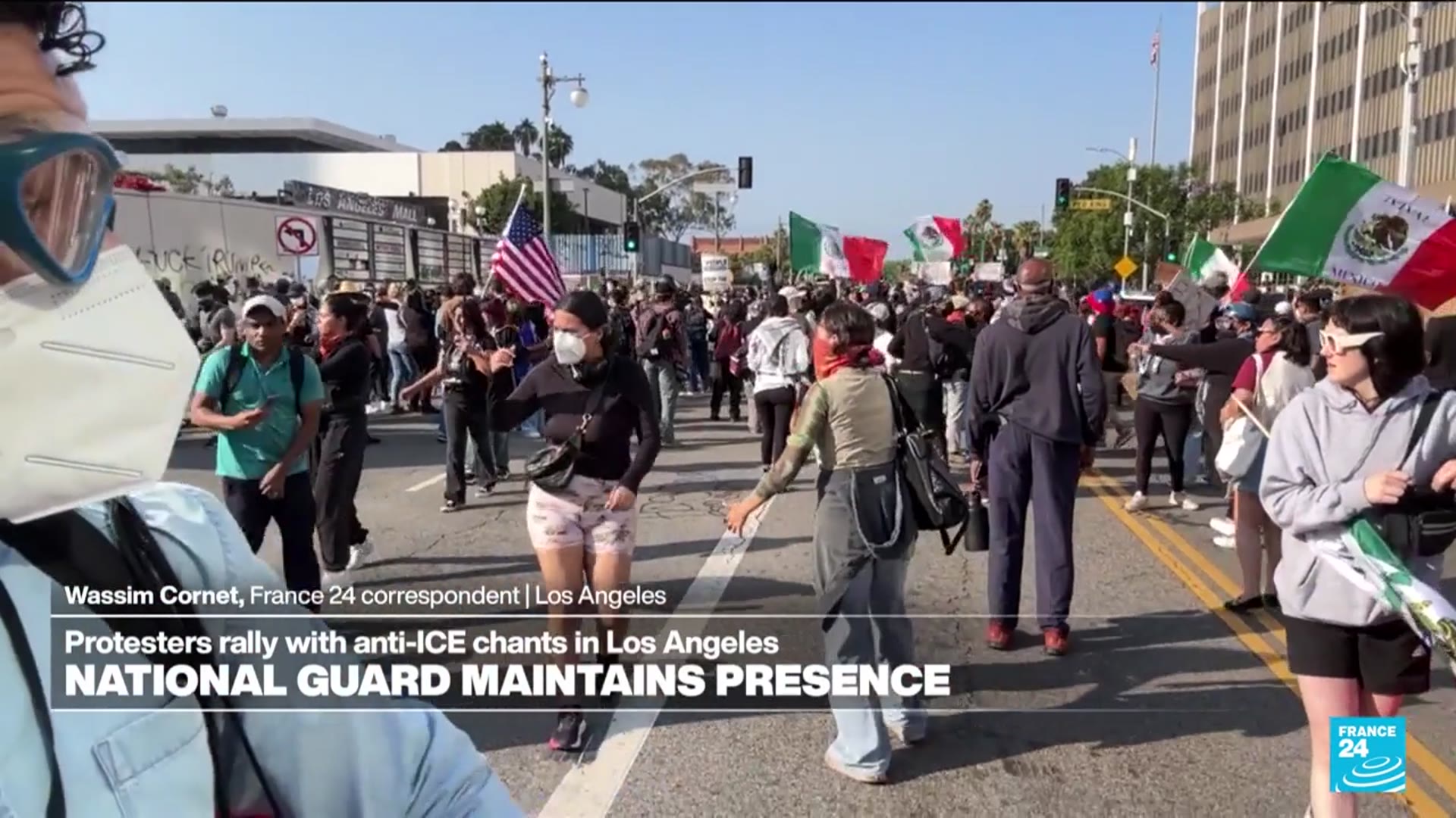 'Video thumbnail for National Guard maintains presence in Los Angeles'