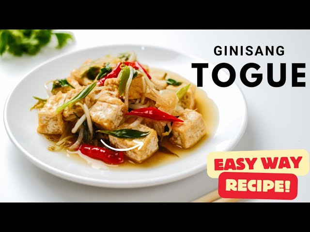 Video thumbnail for RECIPE : Ginisang Togue with Tokwa (Easy Way)