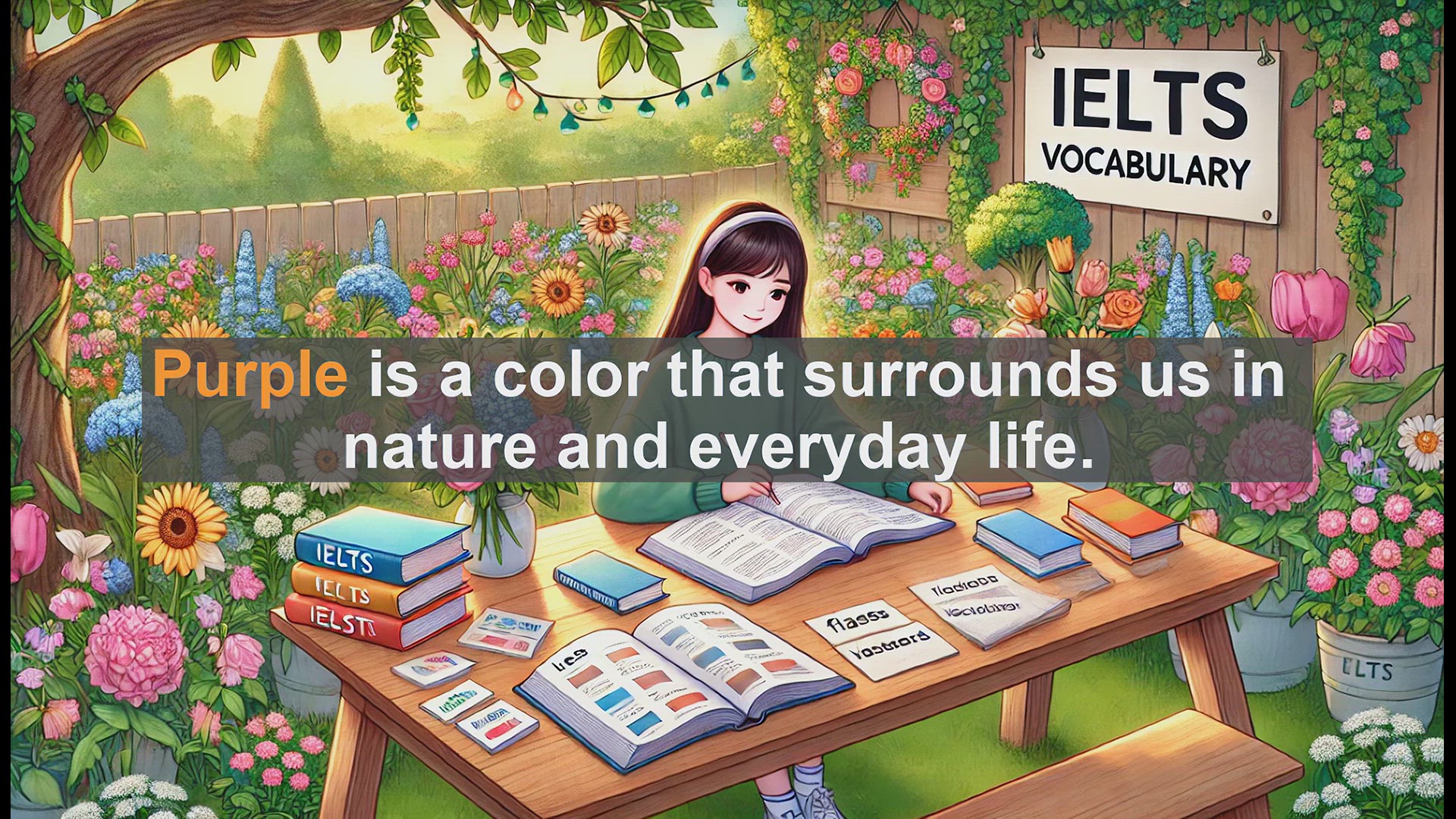 'Video thumbnail for 2500 Must Know IELTS 5.5 Vocabulary - Purple: Color Vocabulary for IELTS Success'