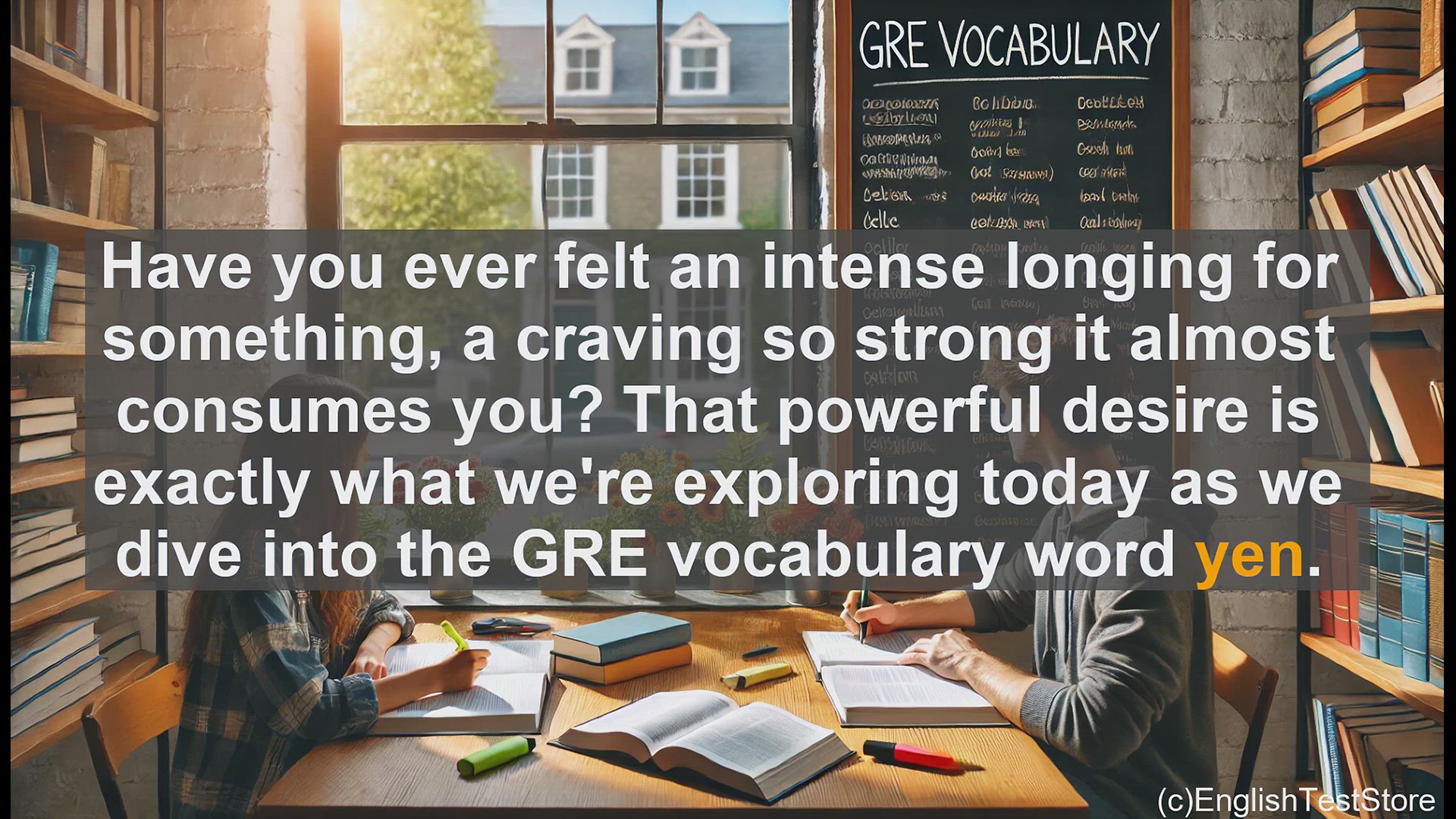 'Video thumbnail for GRE Vocabulary Lesson: Exploring the Powerful Desire of Yen'