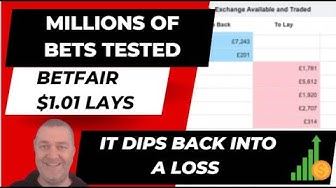 Video thumbnail for Profitable $1.01 Laying Betting Exchange Strategy
