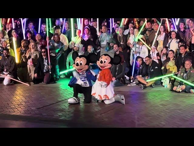 'Video thumbnail for Star Wars Nite Cavalcade Lightsaber March🌠#disney #disneychannel #disneyland'