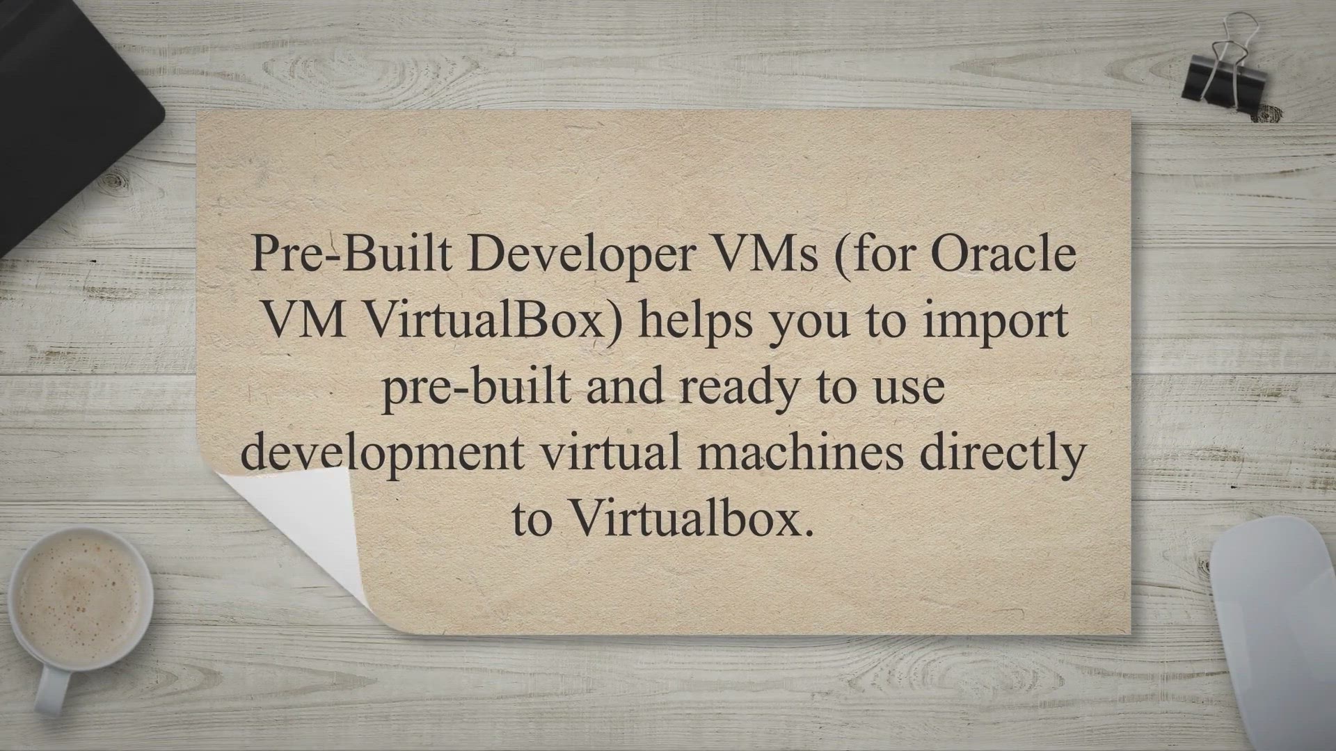 'Video thumbnail for Pre-Built Developer VMs (for Oracle VM VirtualBox) - learn Oracle Database, Linux, SOA, APEX'
