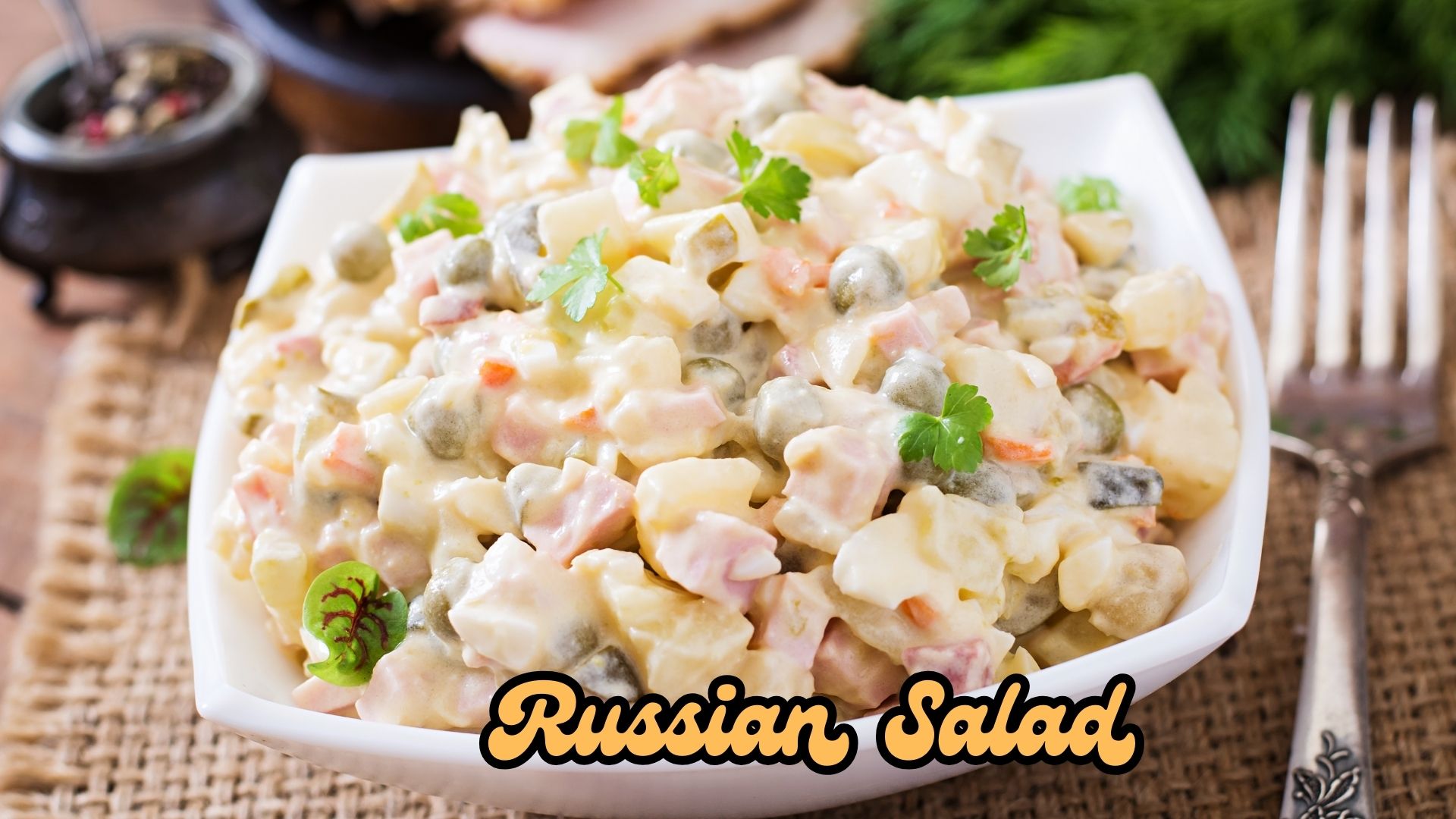 'Video thumbnail for Russian Salad Recipe'