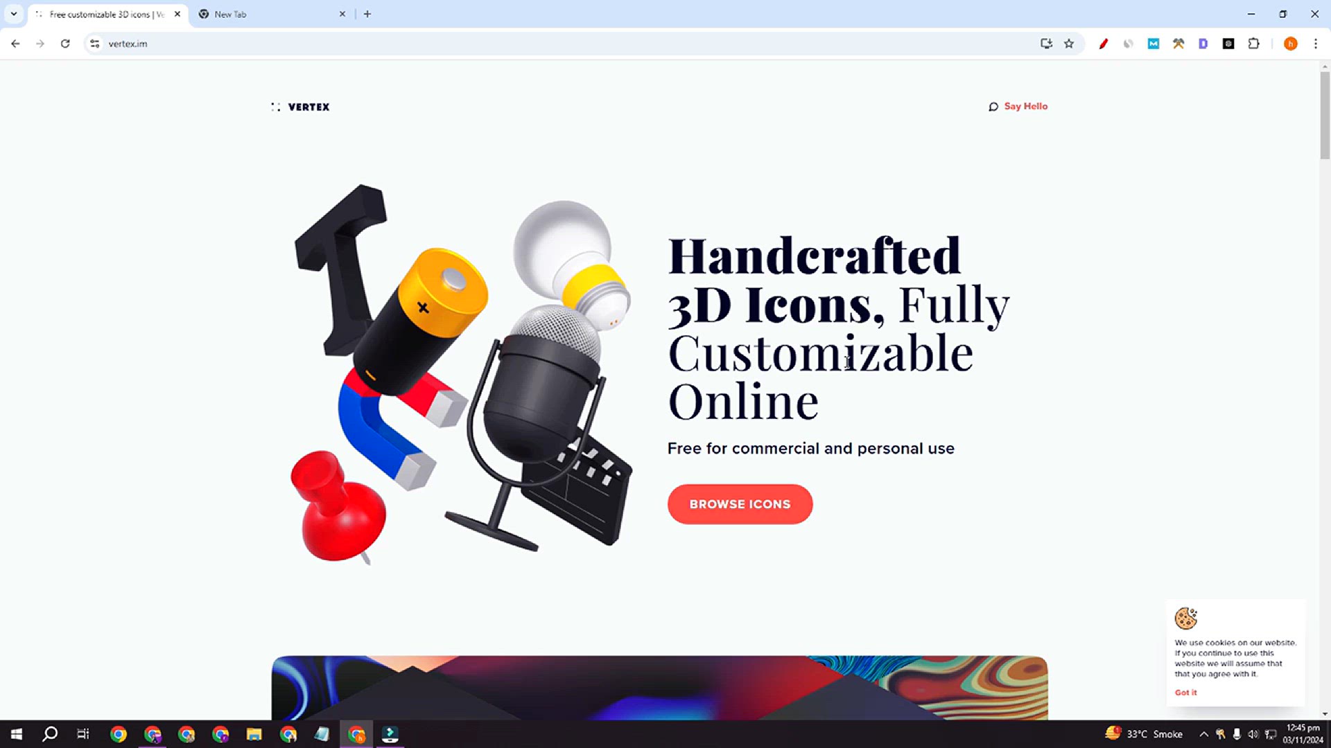 'Video thumbnail for How to Download 3D Icon using Vertex im'