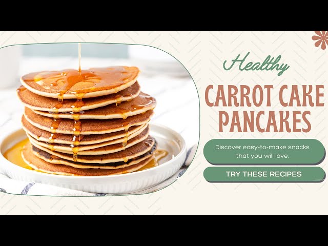 Video thumbnail for Healthy Carrot Cake Pancakes: video blog