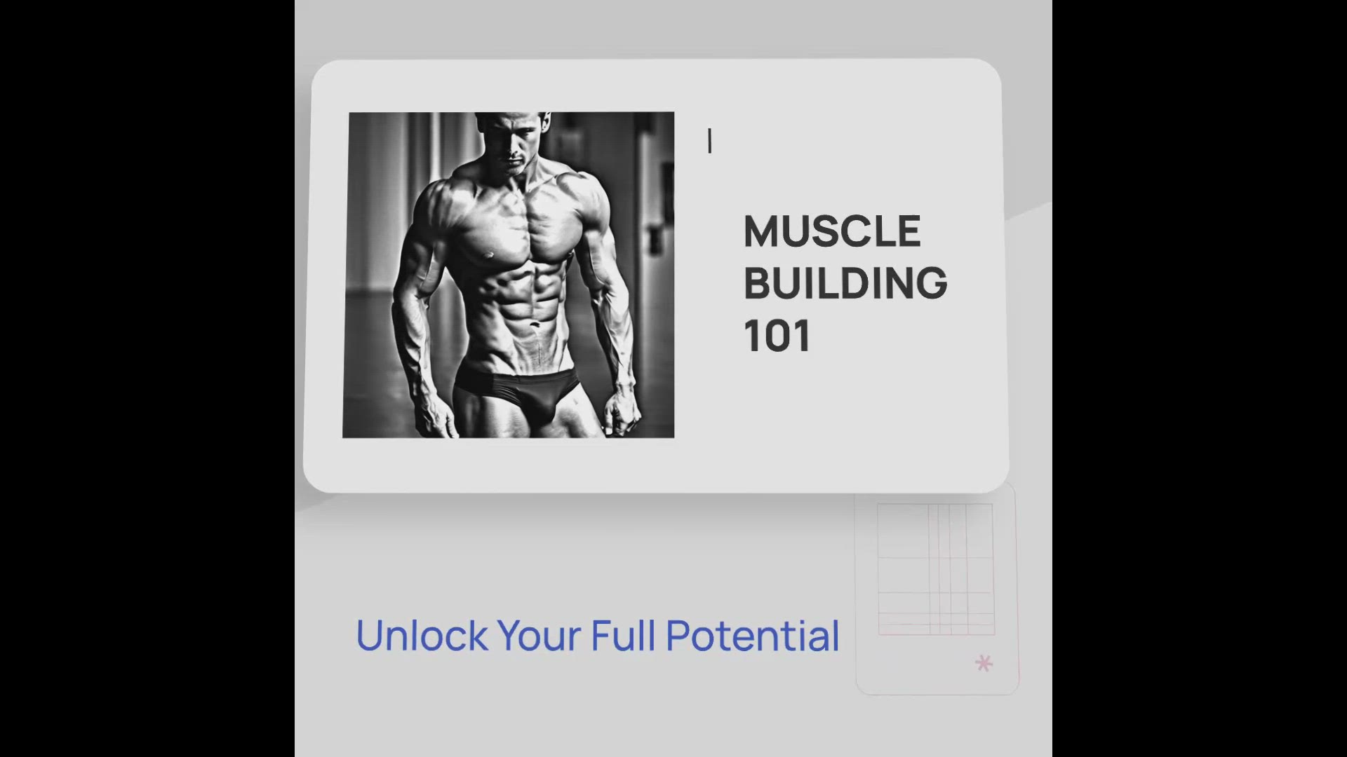 'Video thumbnail for Basics of muscle building'