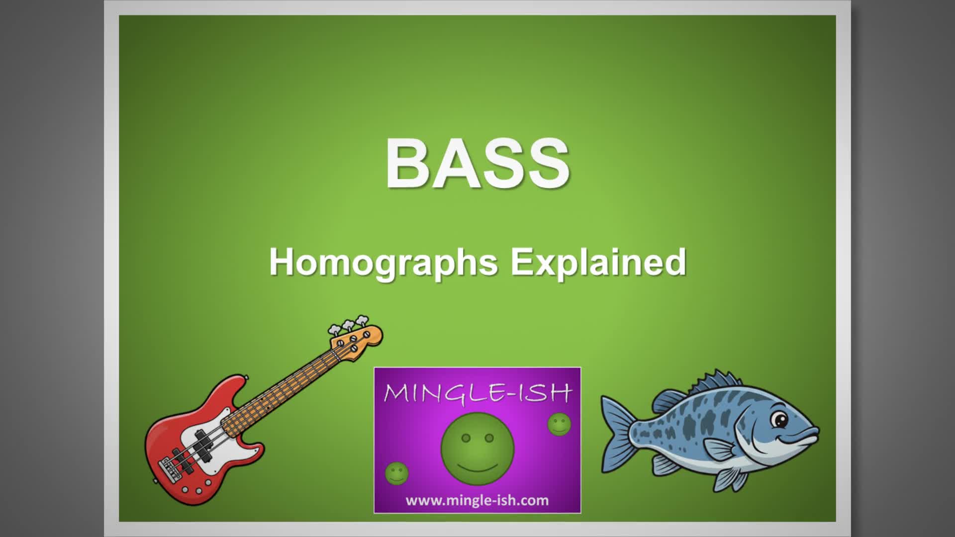 Video thumbnail for Bass: Homographs Explained