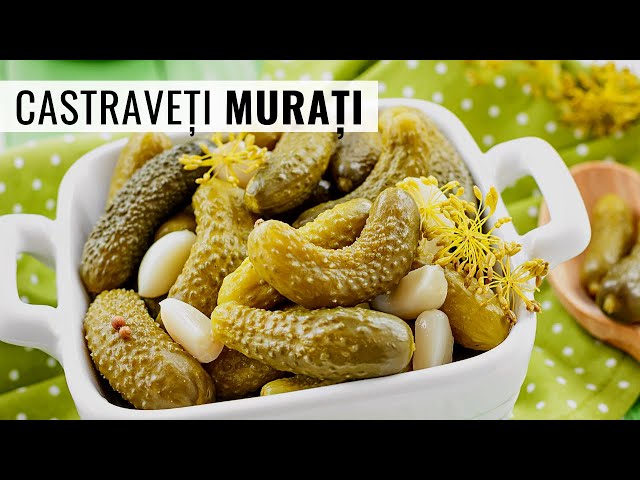 'Video thumbnail for Rețeta de castraveți murați în saramură. Țin toată iarna și rămân crocanți | Bucate Aromate'