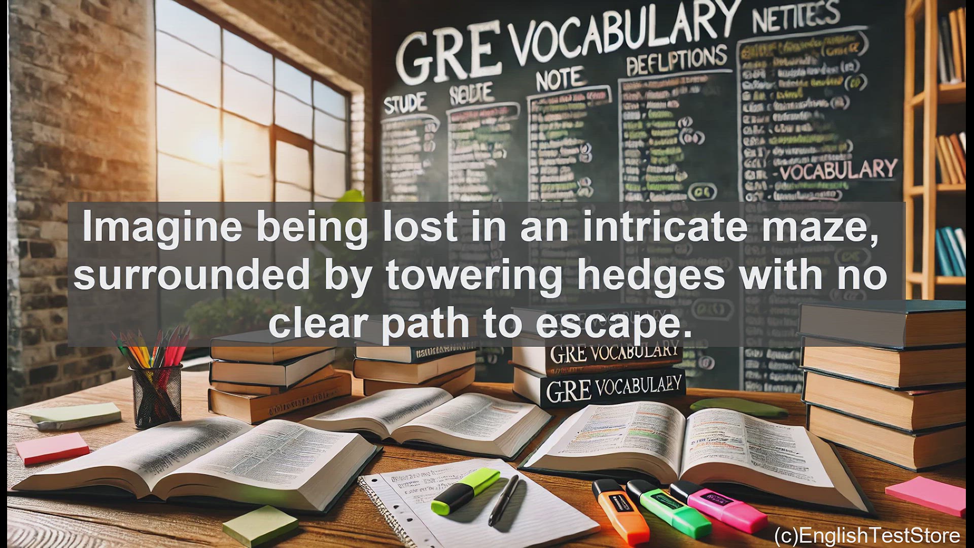'Video thumbnail for GRE Vocabulary Lesson: Navigating the Labyrinth of GRE Vocabulary'
