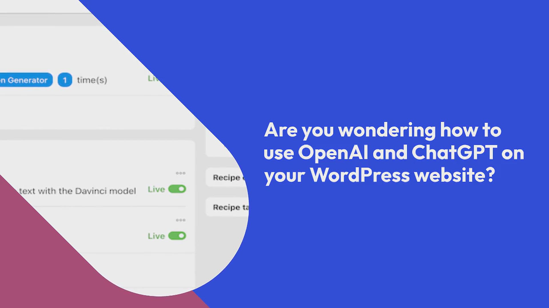 'Video thumbnail for 14 Best Ways to Use OpenAI on Your WordPress Website'