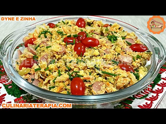 'Video thumbnail for Farofa de Natal Delíciosa Úmida e Leve - Receita Fácil'