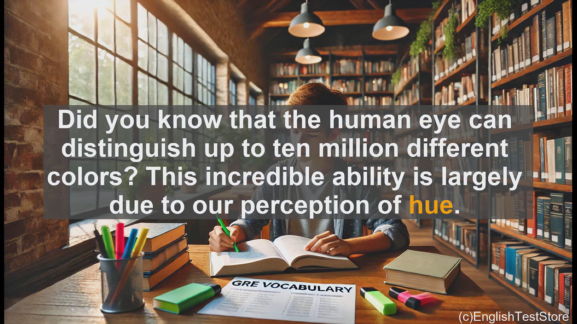 'Video thumbnail for GRE Vocabulary Lesson: Exploring the Fascinating World of Hue'