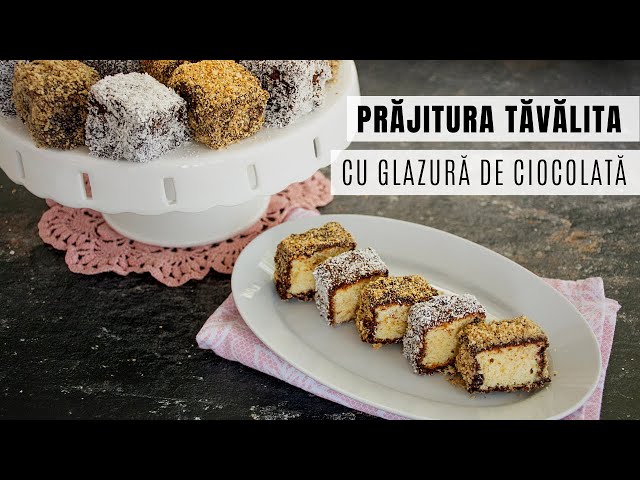 'Video thumbnail for Prăjitura Tăvălita cu nucă și glazură de ciocolată (Prăjitura Lamington) | Bucate Aromate'