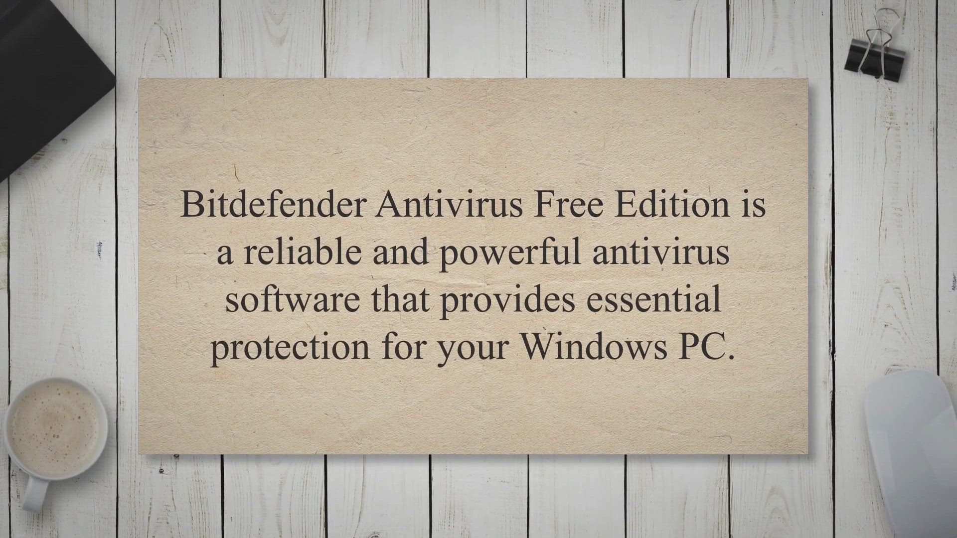 'Video thumbnail for The Ultimate Guide to Bitdefender Antivirus Free Edition: Is it the Best Free Antivirus for Your PC?'