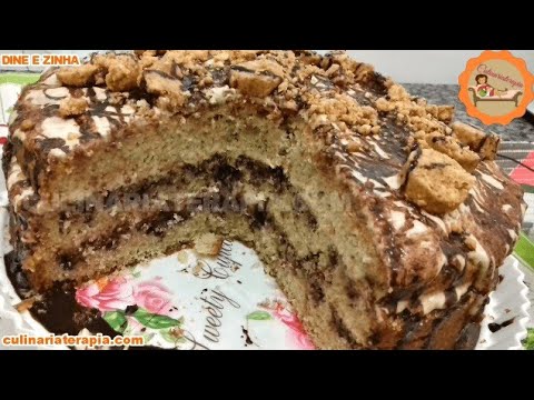 'Video thumbnail for Bolo de Paçoca Super Recheado - PÃO DE LÓ DE PAÇOCA'