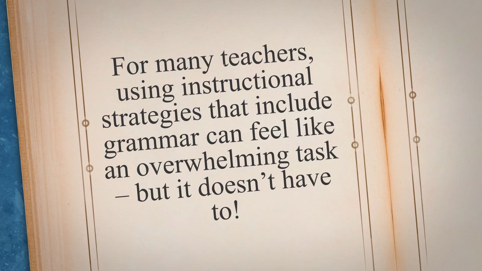 Video thumbnail for The Importance of Teaching Grammar