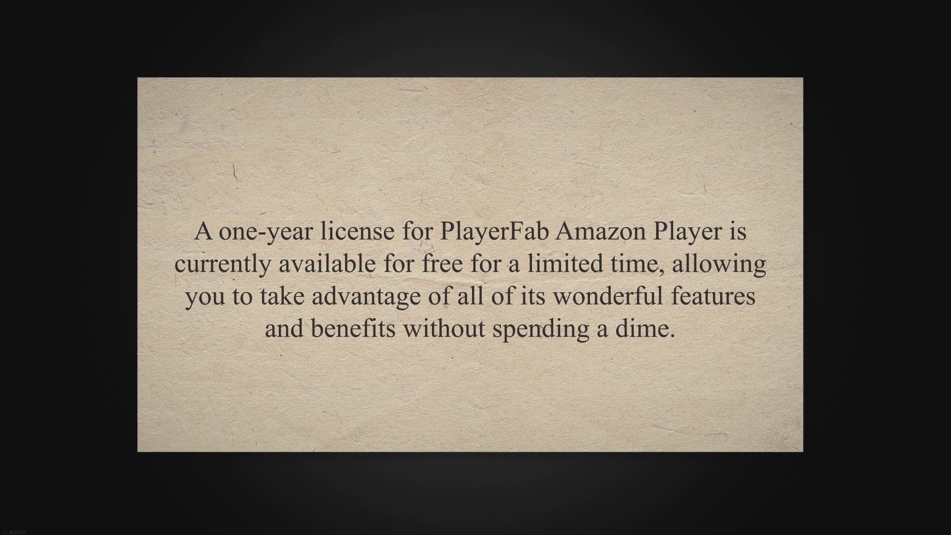 'Video thumbnail for Claim Your Free 1-Year Subscription to PlayerFab Amazon Player - Worth $69.99!'