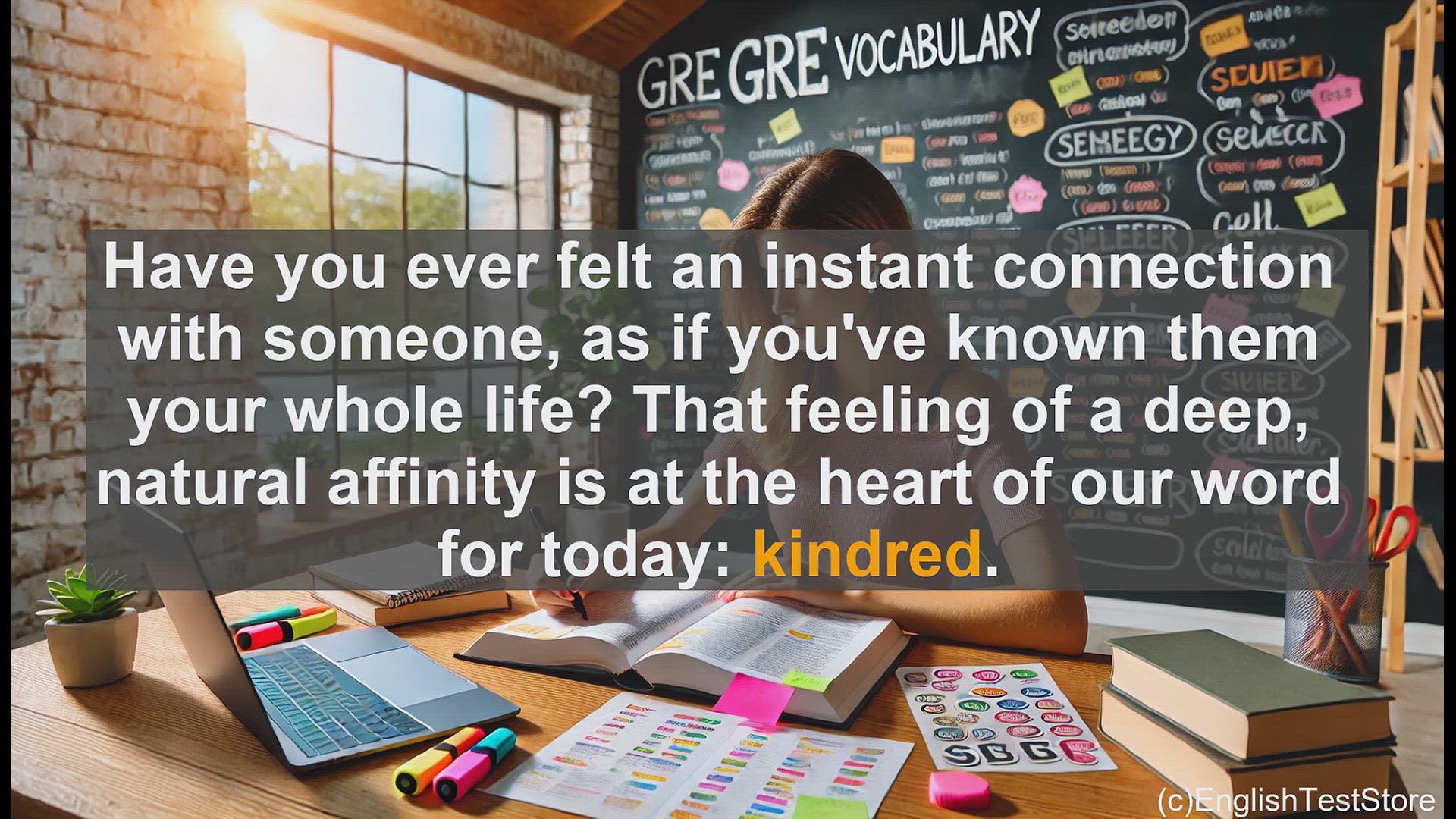'Video thumbnail for GRE Vocabulary Lesson: Kindred Spirits - Discovering Deep Connections'