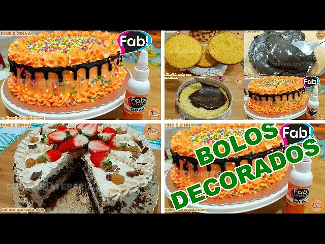 'Video thumbnail for Receita de Bolo Decorado com Chantilly - Culinária Terapia por Dyne e Zinha'