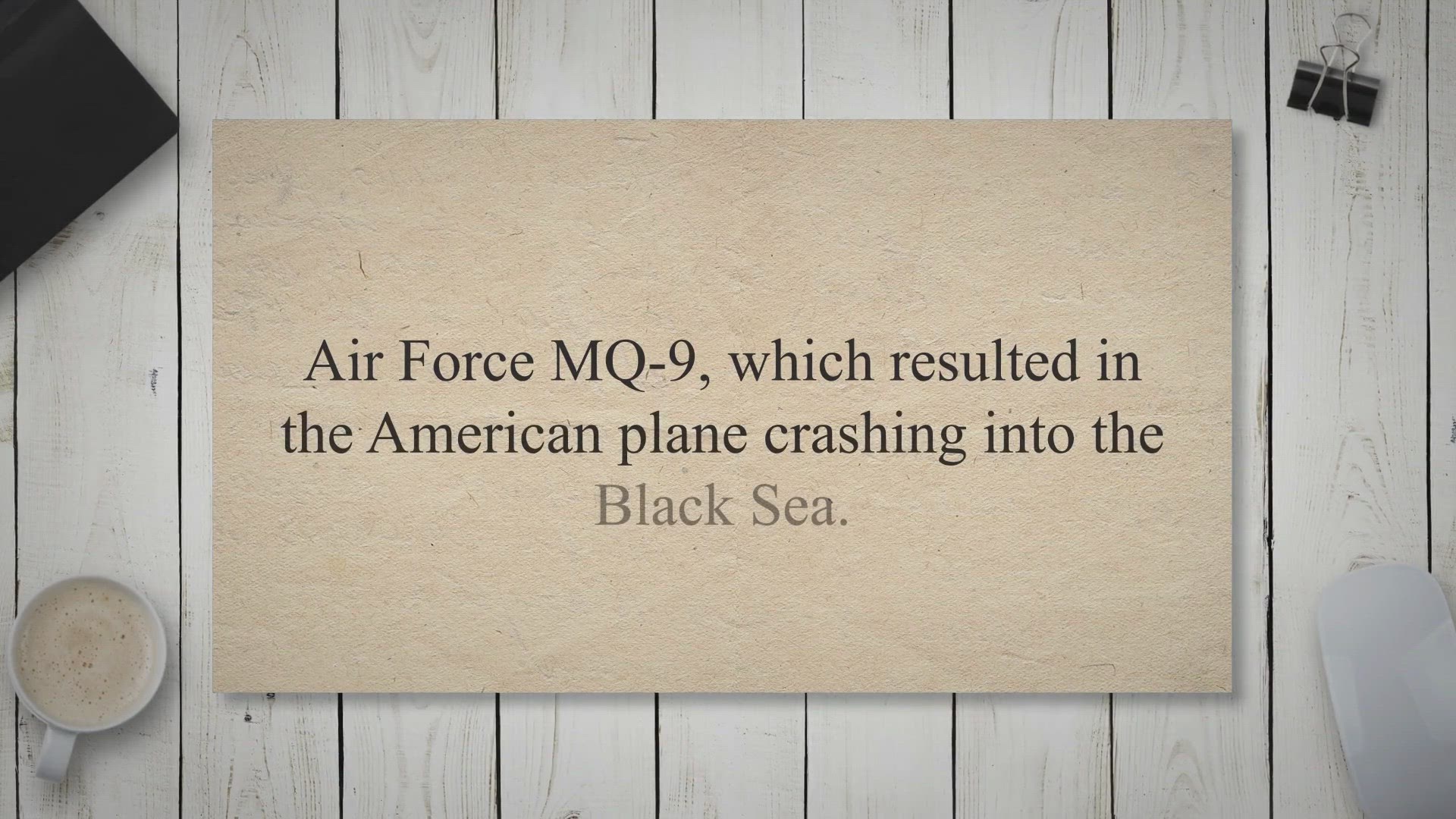 Video thumbnail for Pentagon Releases Video of Russian Fighter Crashing Into US MQ-9