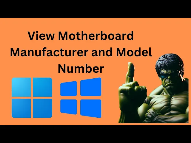 'Video thumbnail for How to View Motherboard Manufacturer and Model Number on Windows 11 or 10 using CMD | GearUpWindows'