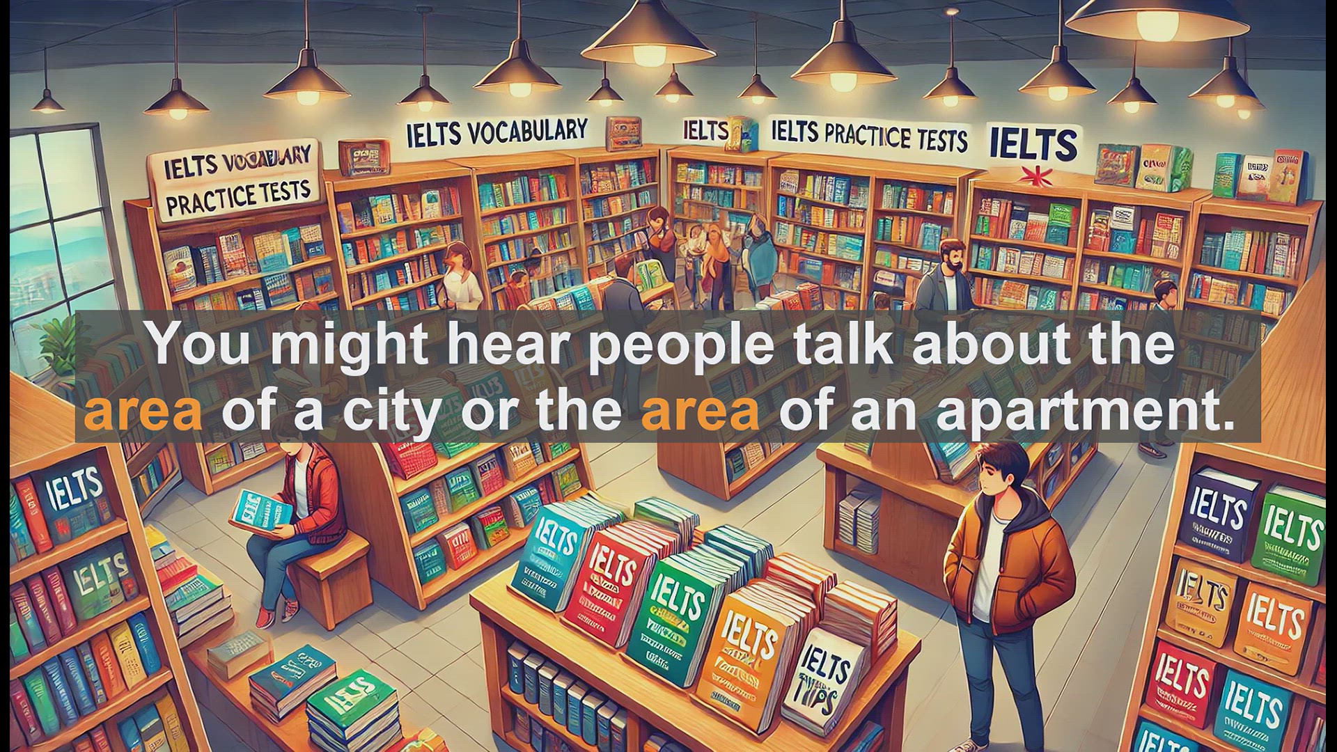 'Video thumbnail for 2500 Must Know IELTS 5.5 Vocabulary - Understanding 'Area': A Key Word for IELTS Success'