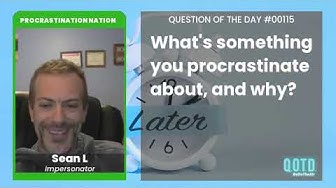 Video thumbnail for Sean will avoid cleaning unless it's absolutely necessary!