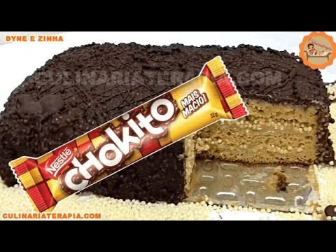 'Video thumbnail for ESSE BOLO NÃO VAI CONQUISTAR VOCÊ PELA APARÊNCIA E SIM PELO SABOR DE CHOKITO CARAMELIZADO'
