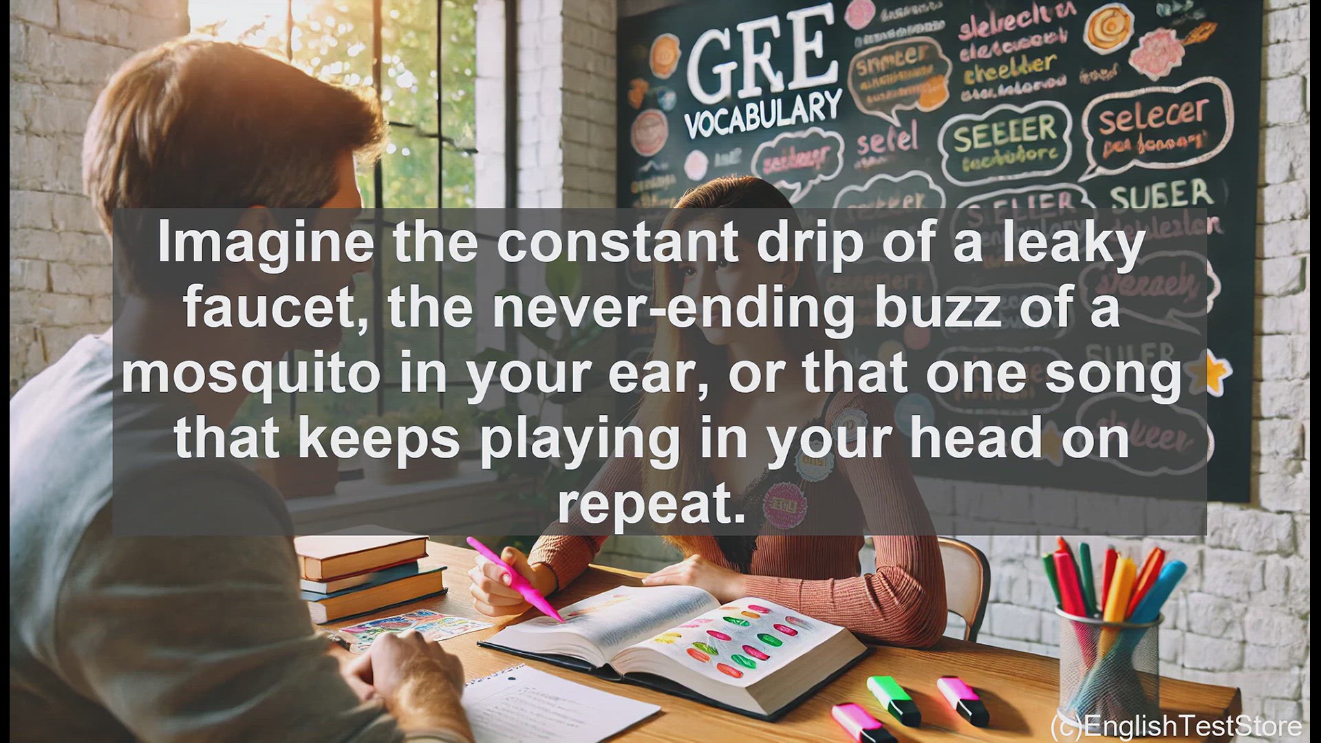 'Video thumbnail for GRE Vocabulary Lesson: Incessant - Describing the Relentless and Unending'