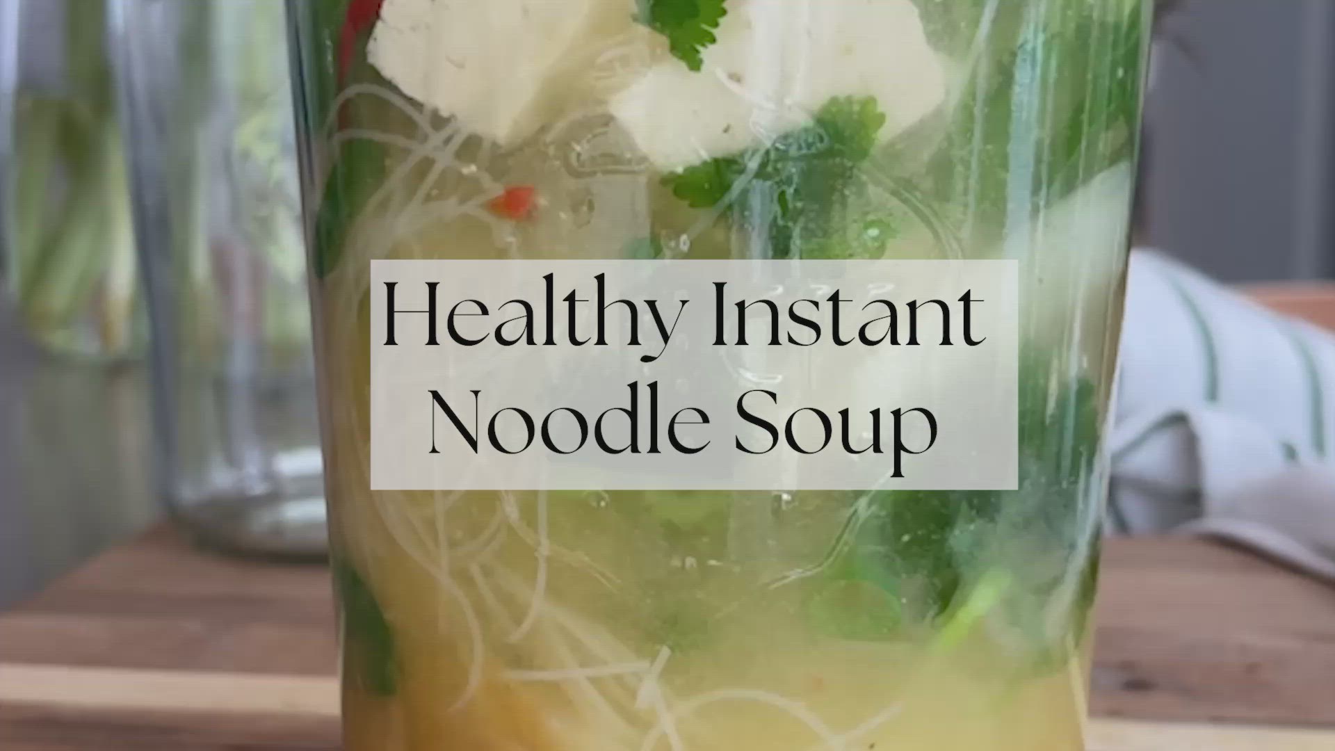 Video thumbnail for Healthy Instant Noodle Soup