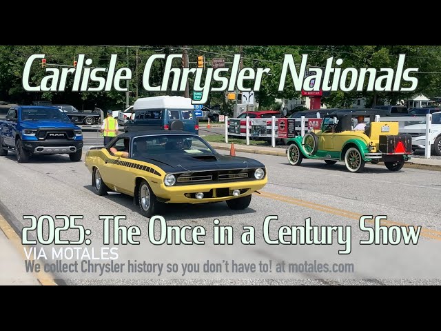 Video thumbnail for Chrysler Nationals 2025 at Carlisle: Once in a Century Car Show