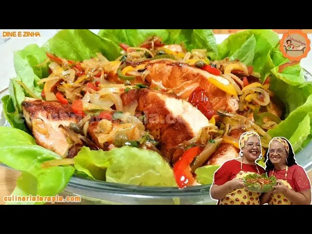 'Video thumbnail for SALMÃO GRELHADO COM REFOGADO DE VEGETAIS E ALCAPARRAS'