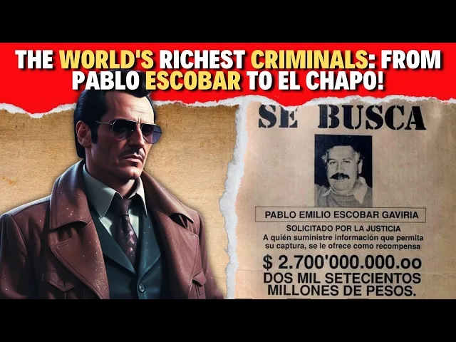 'Video thumbnail for The World's Richest Criminals: From Pablo Escobar to El Chapo!'