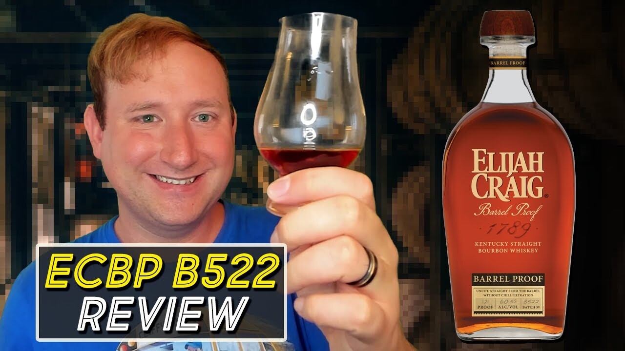 Video thumbnail for Elijah Craig Barrel Proof B522 Bourbon Whiskey Review - Better than A122?