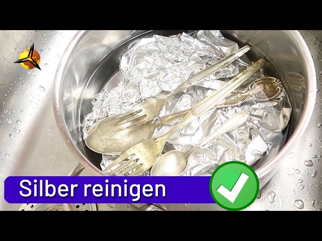 'Video thumbnail for Silberschmuck reinigen mit Salz und Alufolie'