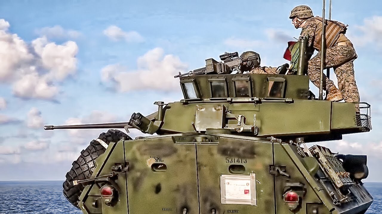 Video thumbnail for Shipboard Security & Marksmanship Training Aboard USS Wasp