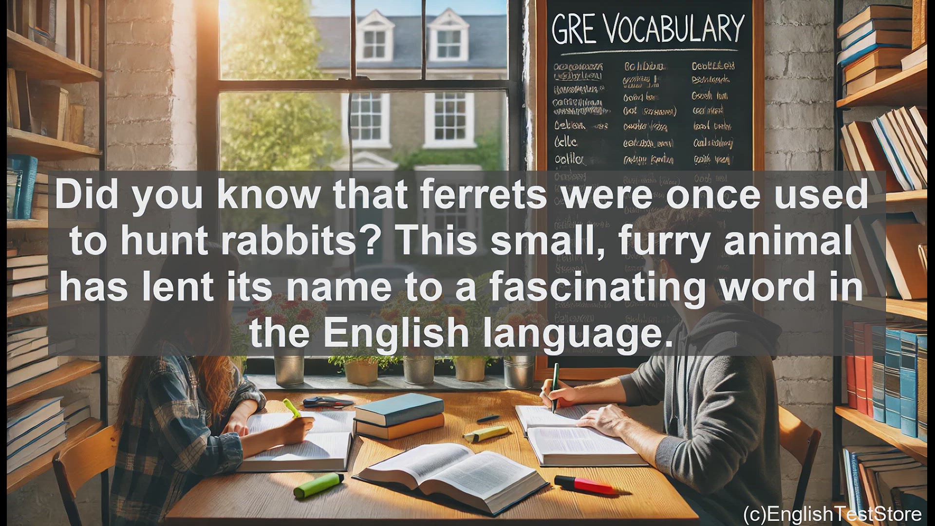 'Video thumbnail for GRE Vocabulary Lesson: Exploring the Versatile Word 'Ferret''