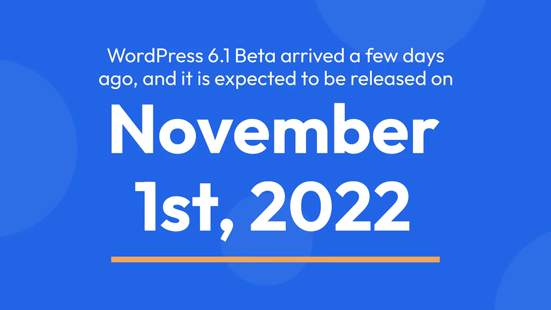 'Video thumbnail for What’s Coming in WordPress 6.1 (Features and Screenshots)'