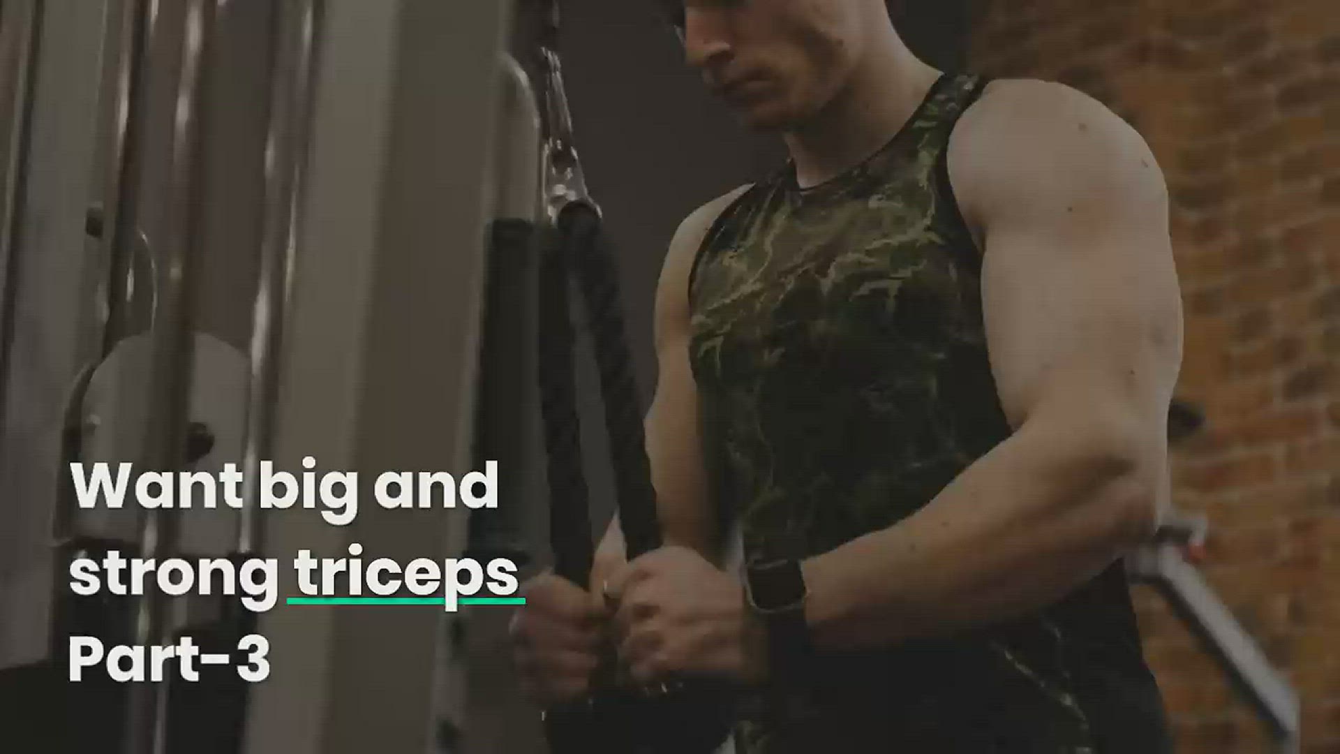 'Video thumbnail for Top 3 exercises to grow your triceps | Part 3'
