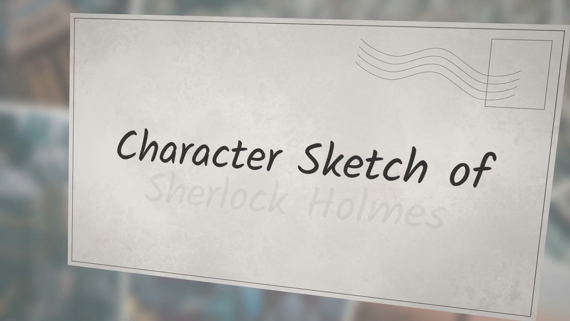 Sherlock Holmes Character Sketch on Behance  Character sketch Sherlock  holmes Sherlock