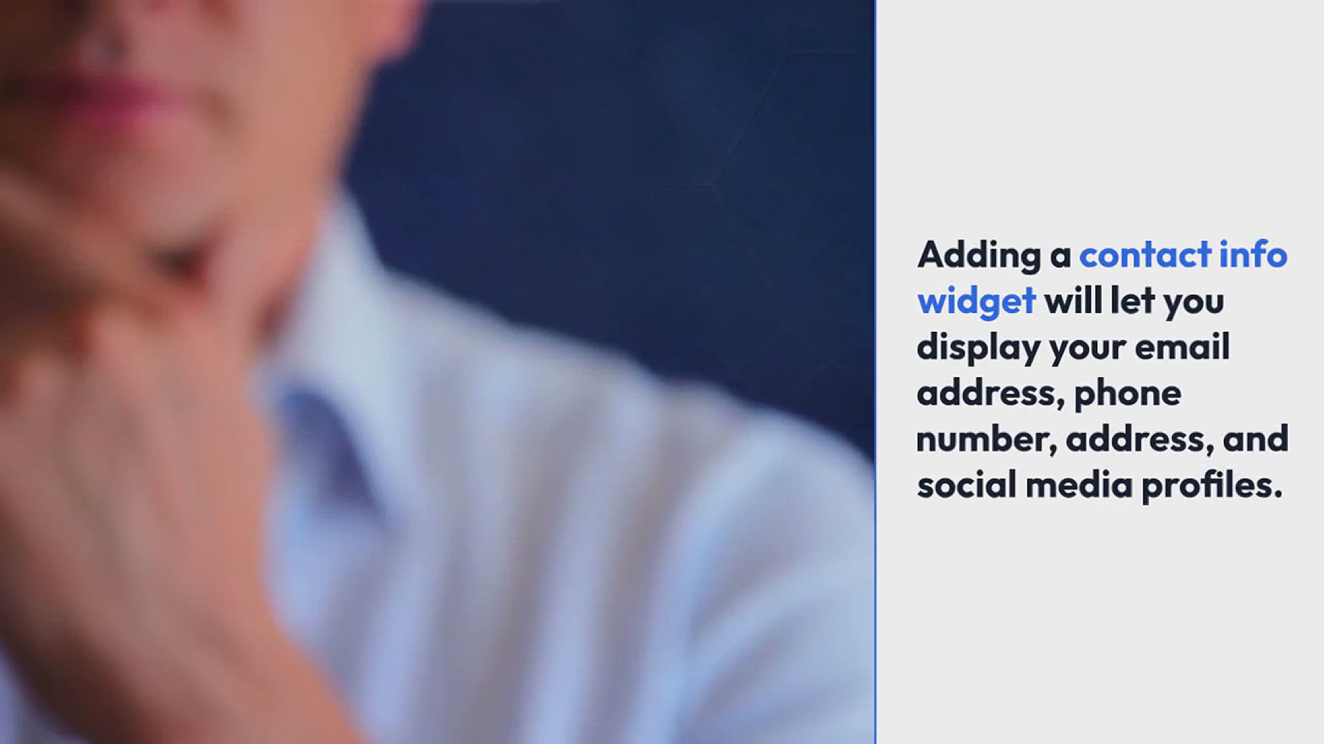 'Video thumbnail for How to Create a Contact Info Widget in WordPress'