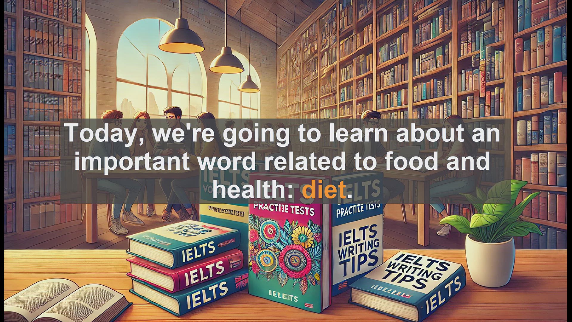 'Video thumbnail for 2500 Must Know IELTS 5.5 Vocabulary - Understanding 'Diet': More Than Just Weight Loss'